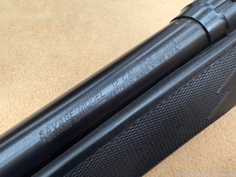 Savage 12 .204 Ruger 26" Heavy Barrel Blued Great Condition-img-4