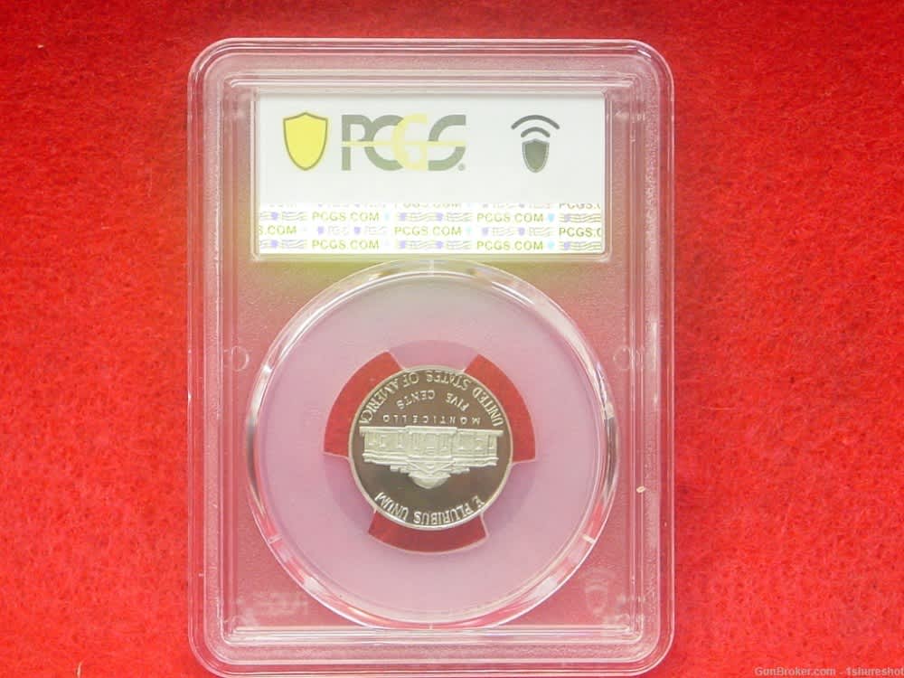 U. S. Mint 2011 S Jefferson Nickel 5 Cents Graded PCGS  PF 69 Deep Cameo -img-3