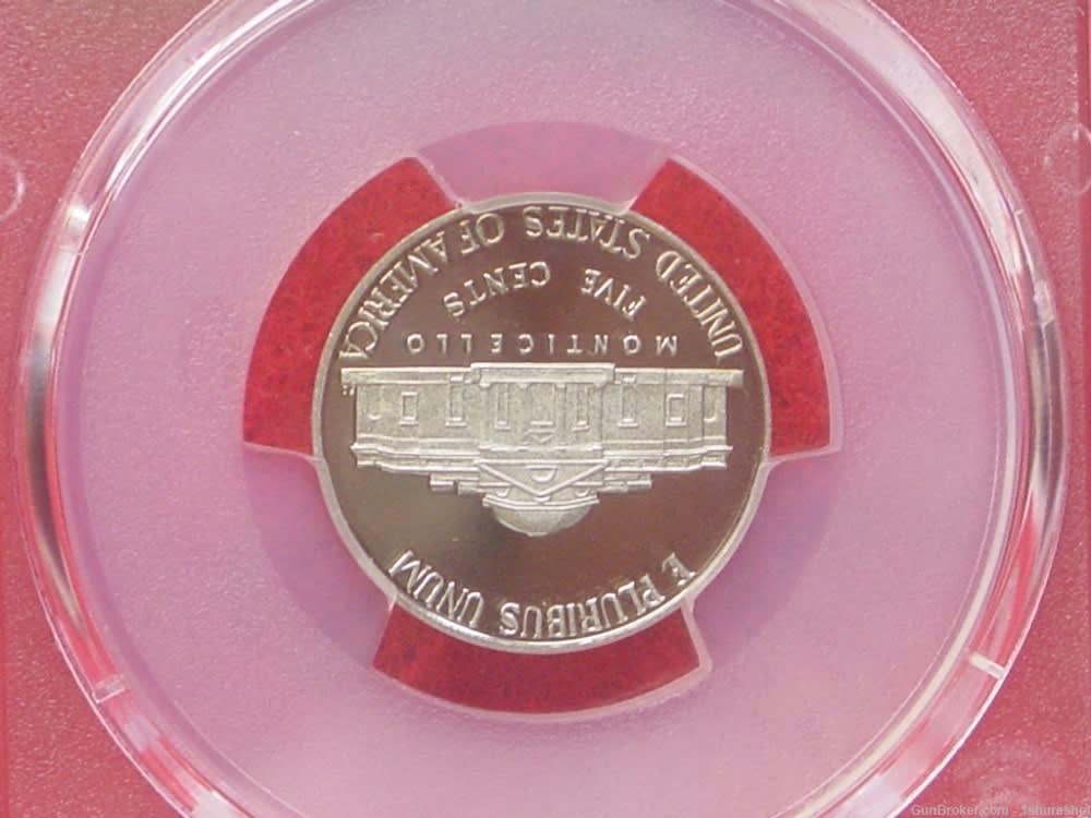 U. S. Mint 2011 S Jefferson Nickel 5 Cents Graded PCGS  PF 69 Deep Cameo -img-1