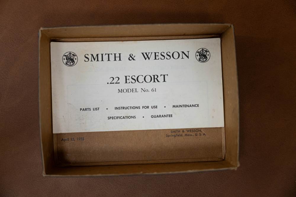 Smith & Wesson Model 61-2 Escort - .22 LR - Nickel - Original Manual - .01-img-3