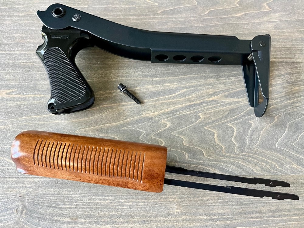 REMINGTON 870 POLICE PFS 87 METAL TOP FOLDING STOCK WOOD CORNCOB FOREND 12-img-0
