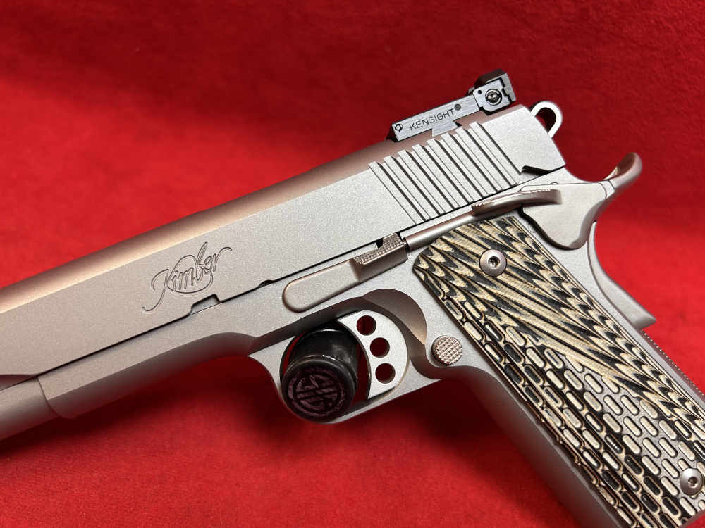 Kimber Stainless Target LS, 45 ACP, 6” BBL, AmeriGlo Sights, G10, MINT-img-4