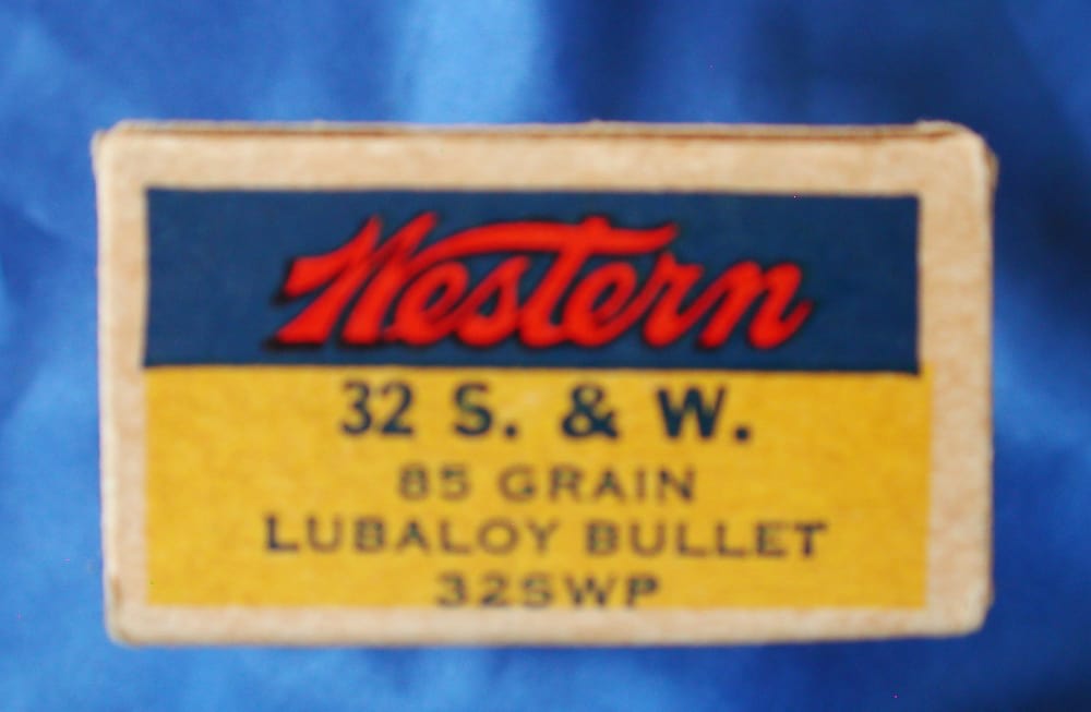 Vintage Box .32 SHORT S&W 50 Rounds Western Bullseye Smith & Wesson-img-6