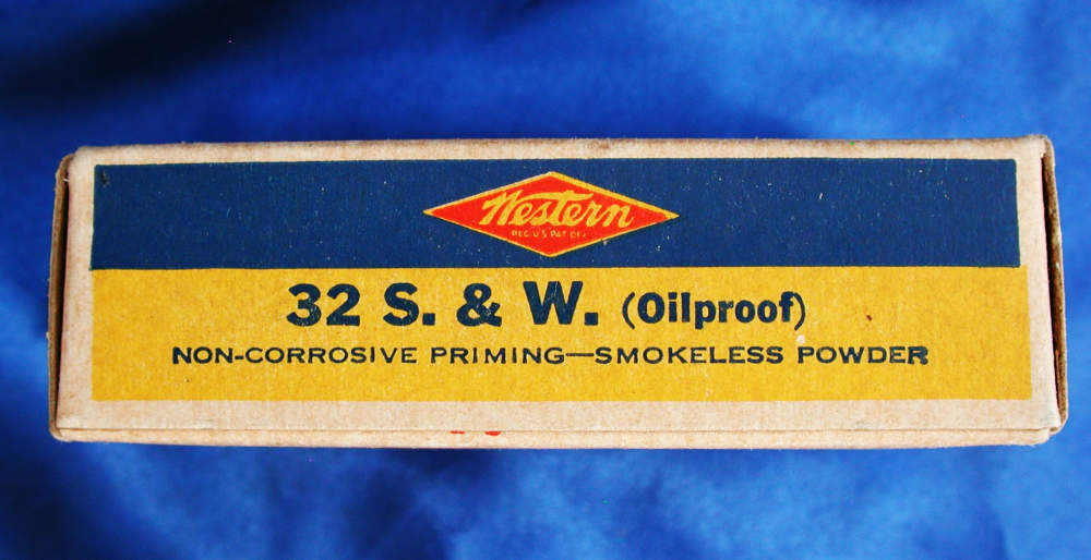 Vintage Box .32 SHORT S&W 50 Rounds Western Bullseye Smith & Wesson-img-4