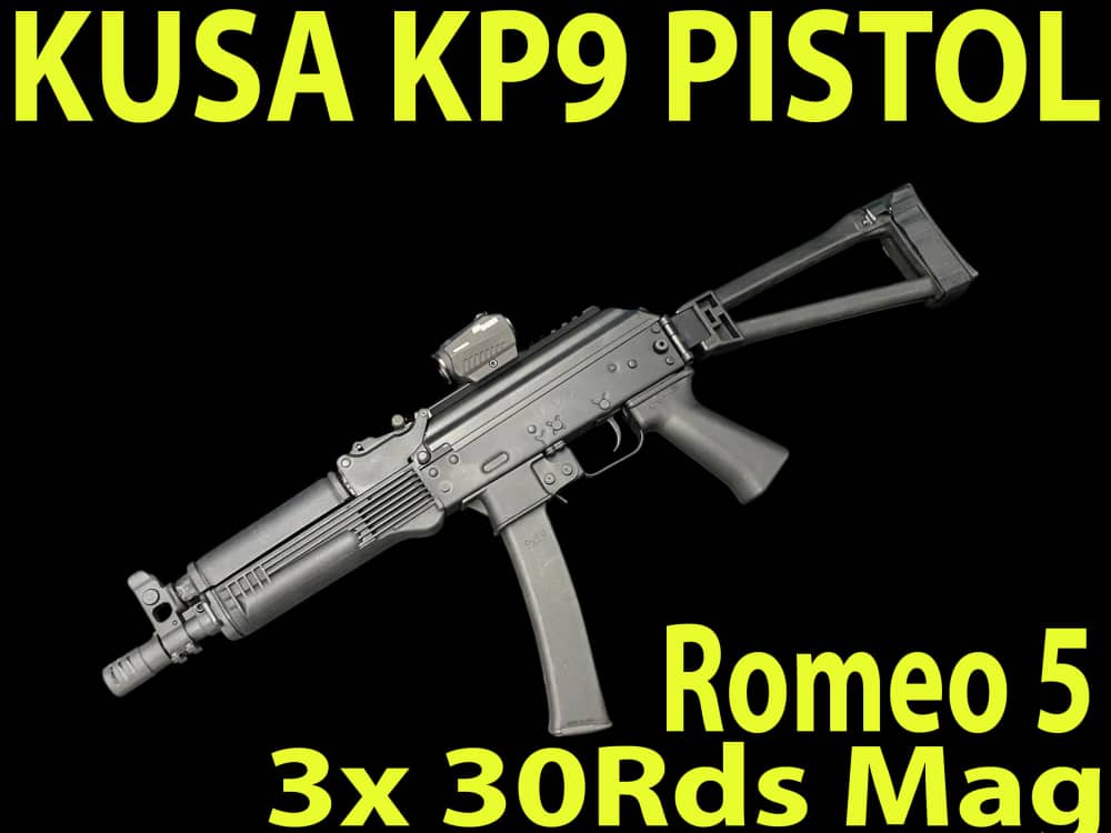 KUSA KP-9 9MM PISTOL, KP9, Folding Brace, 3x 30rds Mags-img-0