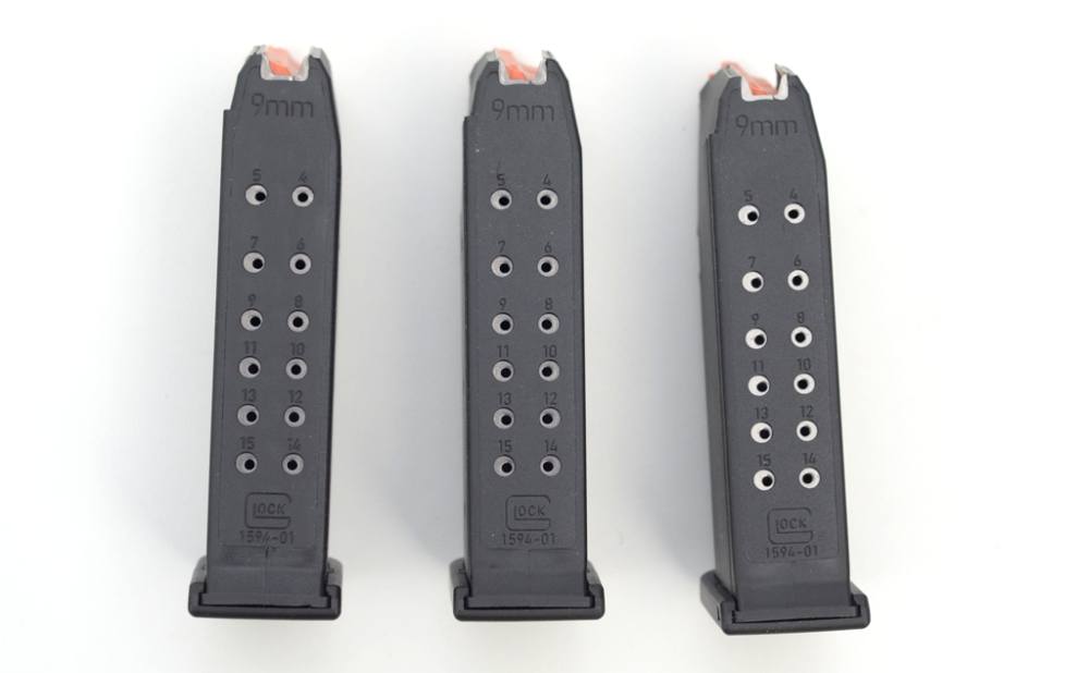 5 PACK  New Glock 19 GEN 5 9mm 15 round mags free mag loader-img-0