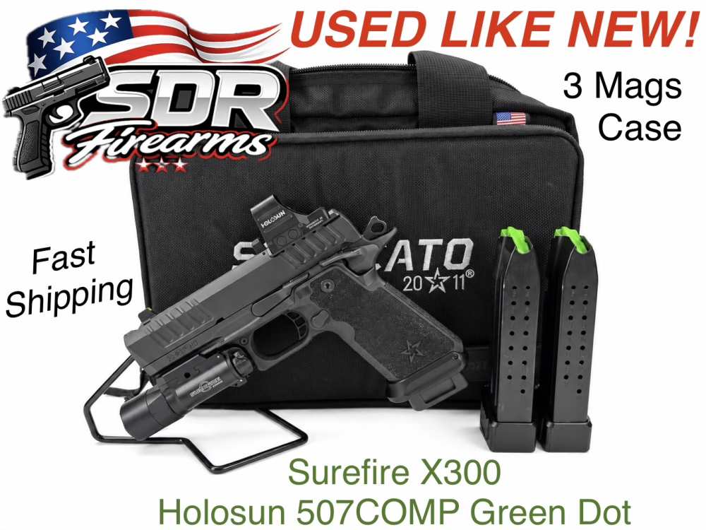 LIKE NEW! Staccato HD P4 2011 w/ COMP, Surefire, Holosun, +3 mags, ETC-img-0