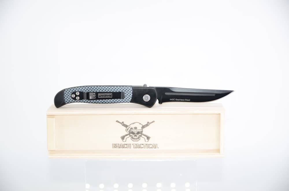 Clip Point Auto Switchblade Automatic Knife Black-NEW ARRIVAL  -img-1