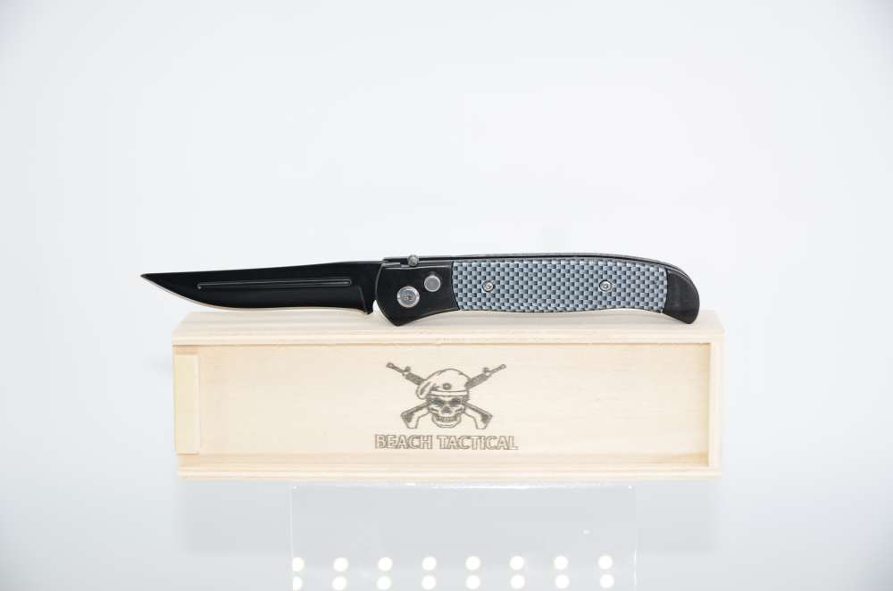 Clip Point Auto Switchblade Automatic Knife Black-NEW ARRIVAL  -img-0