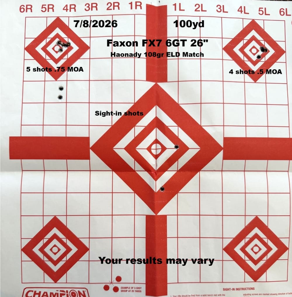 Faxon FX7 LR Target Rifle, 26" 6GT, MDT ACC Premier G2 Chassis-img-2