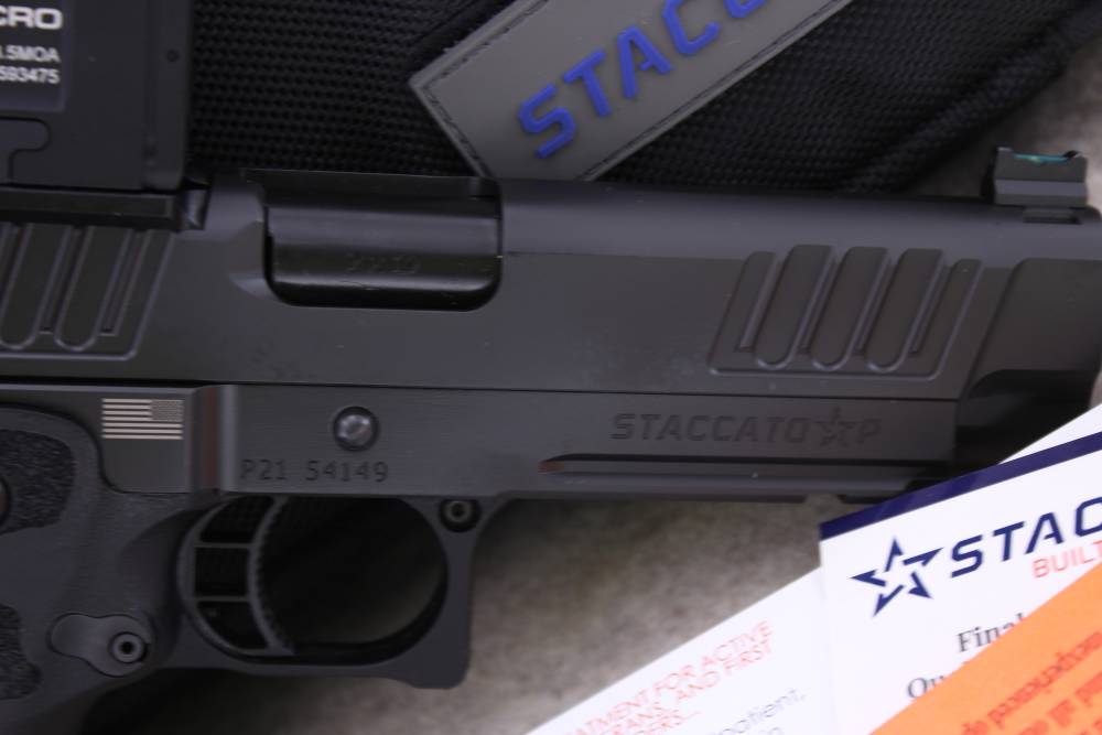 Staccato P 9mm/4.4" 2x17rd Mags Soft Case Target Aimpoint Acro Mint! STI -img-2