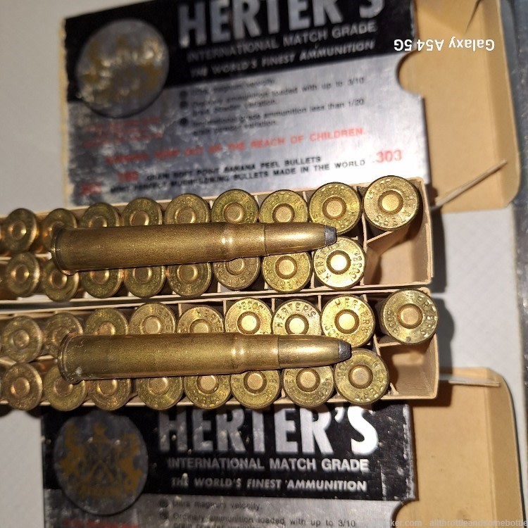 (140) rounds 303 Brit Herter"s International Match Grade 180 Gr Soft point-img-3