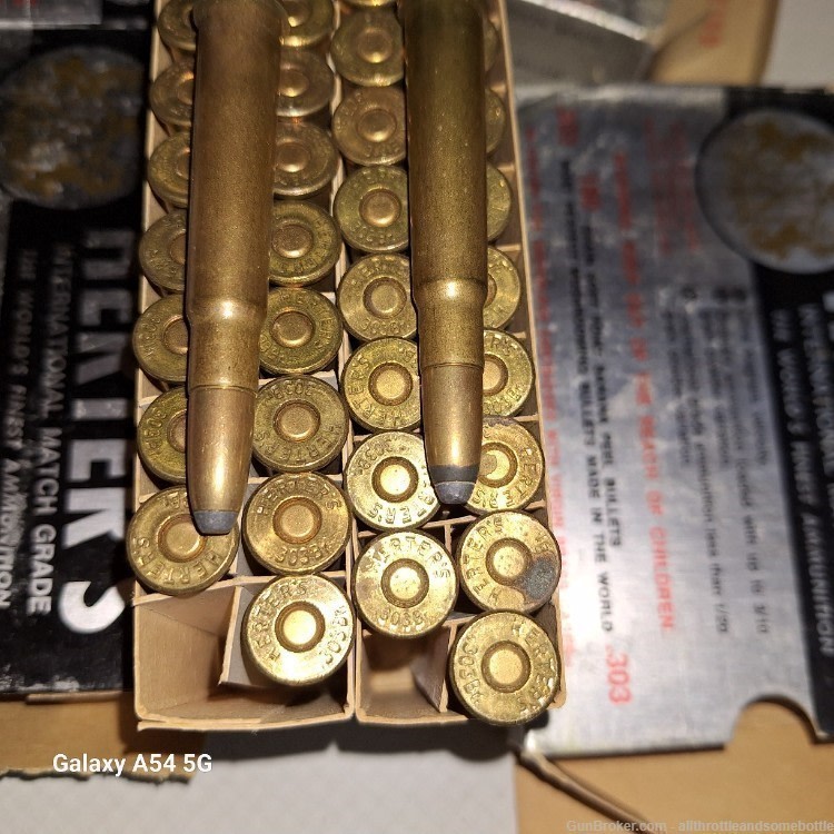 (140) rounds 303 Brit Herter"s International Match Grade 180 Gr Soft point-img-1