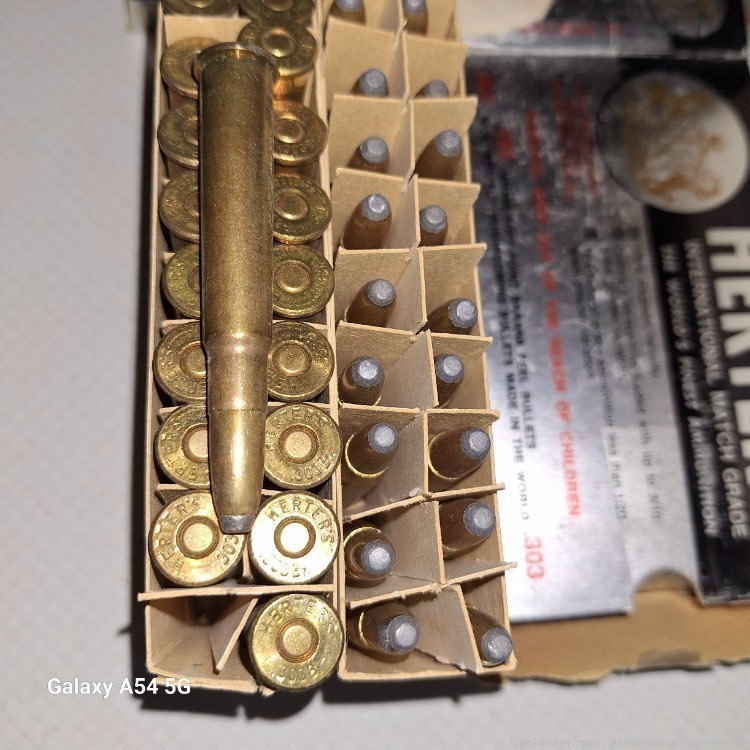 (140) rounds 303 Brit Herter"s International Match Grade 180 Gr Soft point-img-2