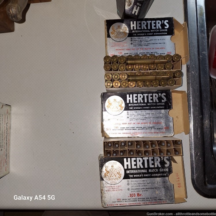 (140) rounds 303 Brit Herter"s International Match Grade 180 Gr Soft point-img-6