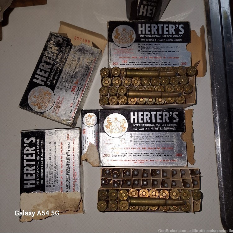 (140) rounds 303 Brit Herter"s International Match Grade 180 Gr Soft point-img-5
