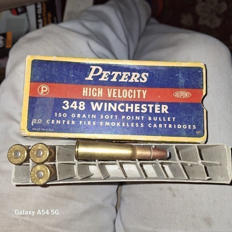 (70) rounds (1) brass Factory 348 Win Rem/Win/Peters-img-4