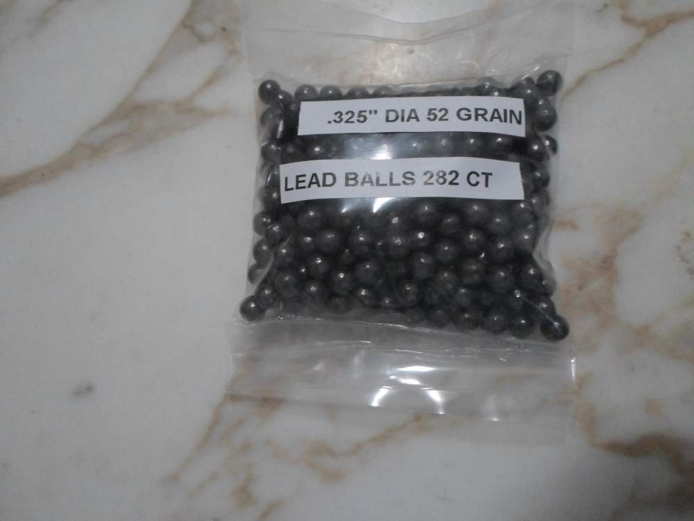.325" Dia 52 Grain Lead Balls 282ct-img-0
