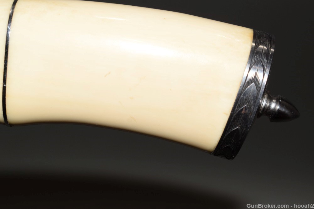 Exceptional Custom Massive Kent Draper Fighting Knife w White Handle -img-7