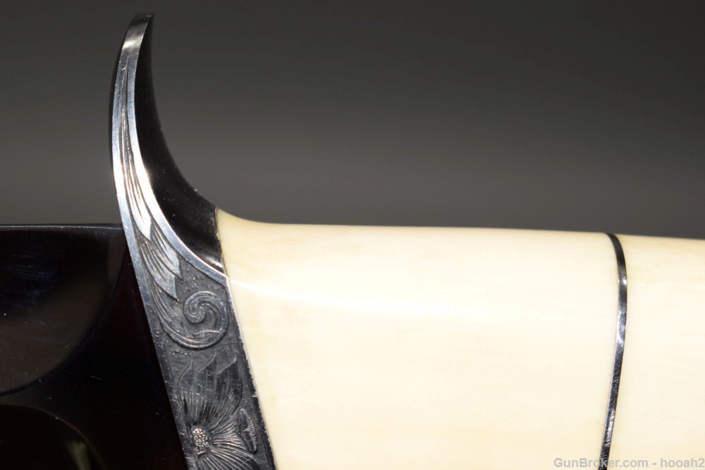 Exceptional Custom Massive Kent Draper Fighting Knife w White Handle -img-9