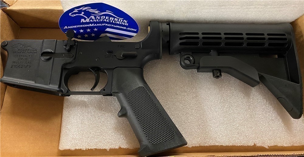 ANDERSON AR15 COMPLETE LOWER RIFLE AR 15 NIB AM15 AM-15 COLLAPSIBLE Stock-img-0