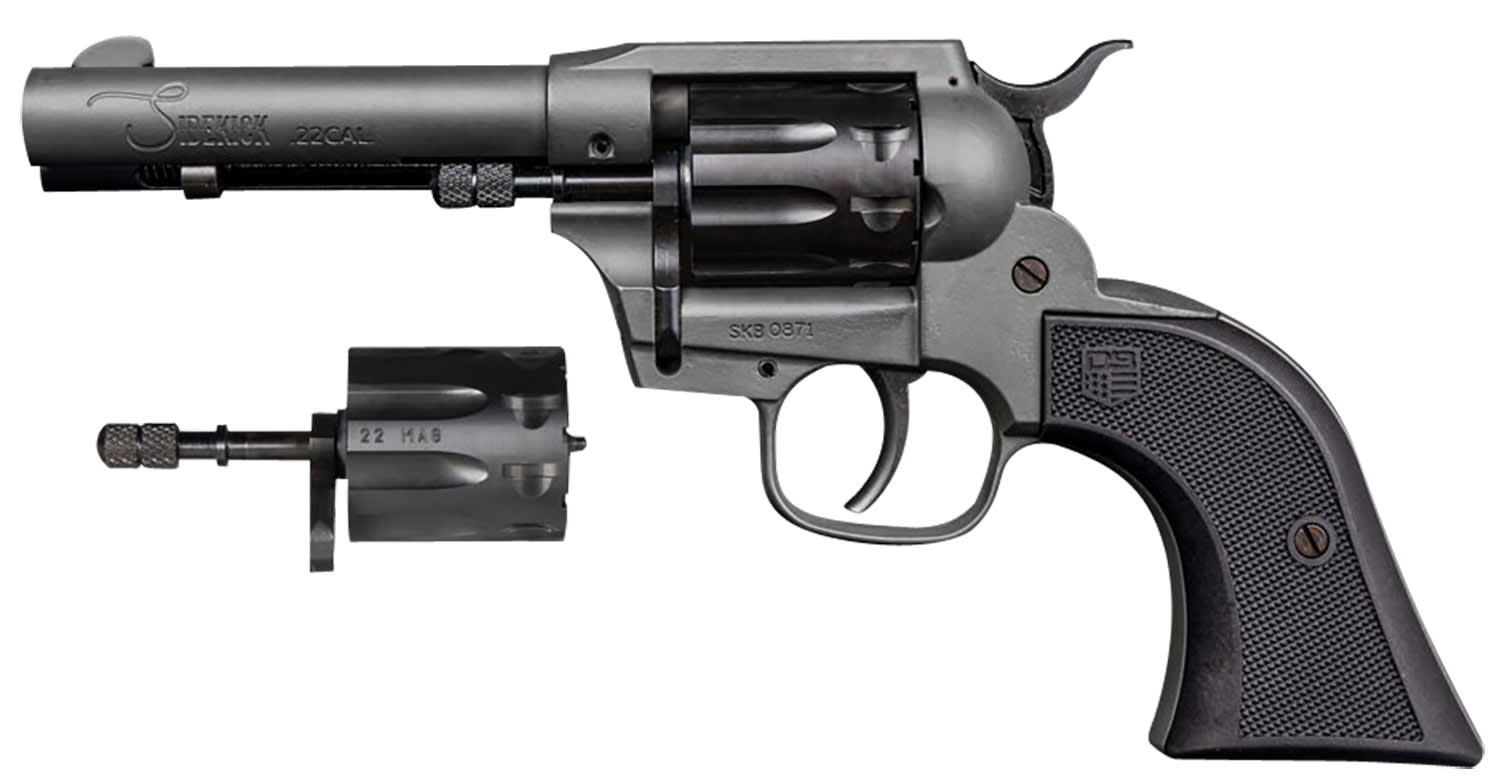 Diamondback Sidekick 22 LR/22 WMR Revolver 4.50 9 Shot Dark Gray Cerakote D-img-0