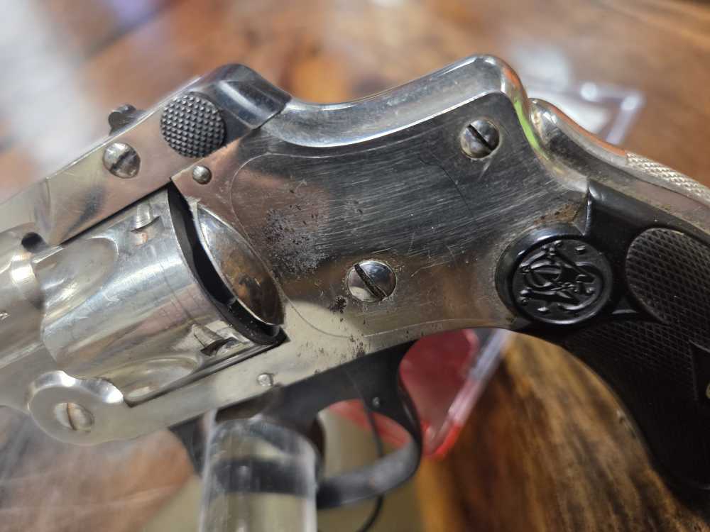 Smith & Wesson 4th Model Lemon Squeeze 32 SW 3" Nickel 1904 Prod. C&R Penny-img-2