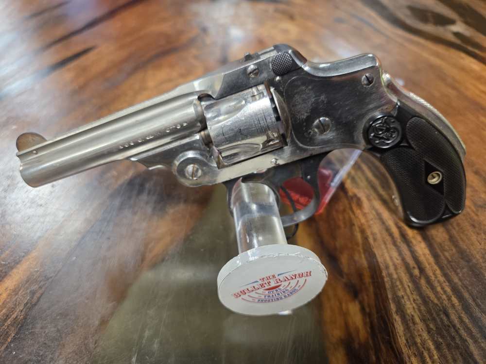 Smith & Wesson 4th Model Lemon Squeeze 32 SW 3" Nickel 1904 Prod. C&R Penny-img-0