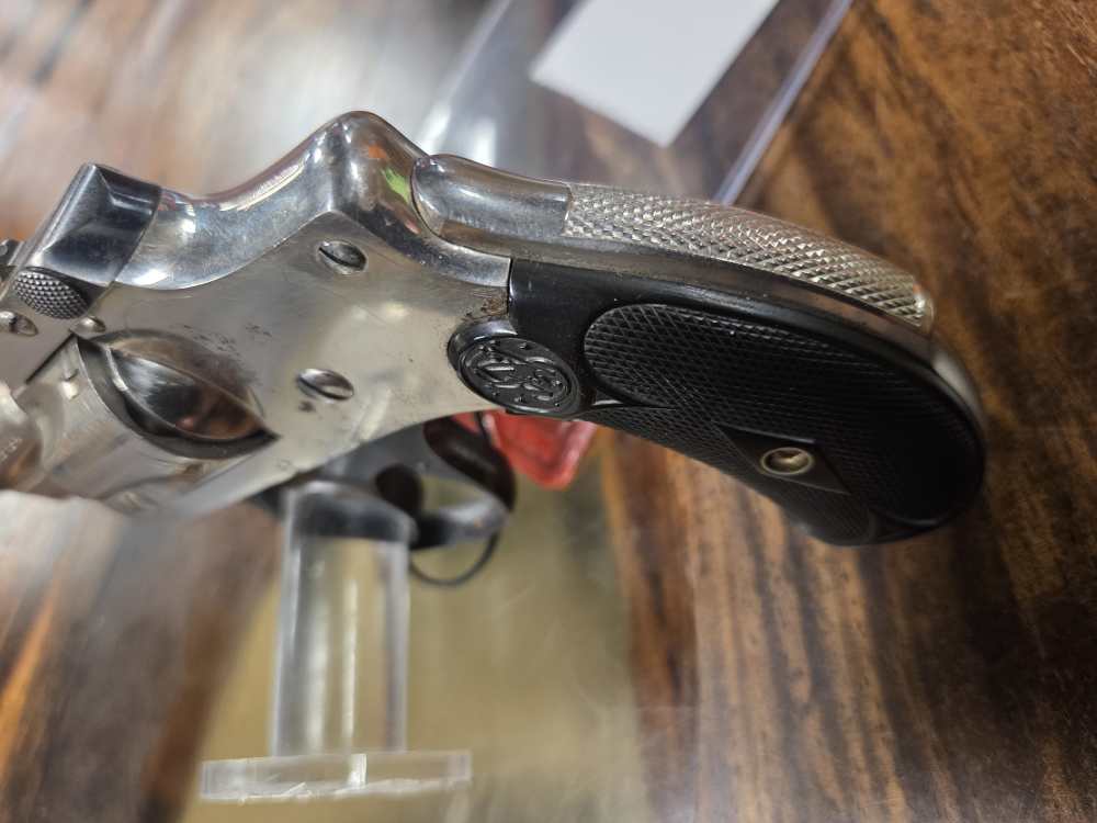 Smith & Wesson 4th Model Lemon Squeeze 32 SW 3" Nickel 1904 Prod. C&R Penny-img-1