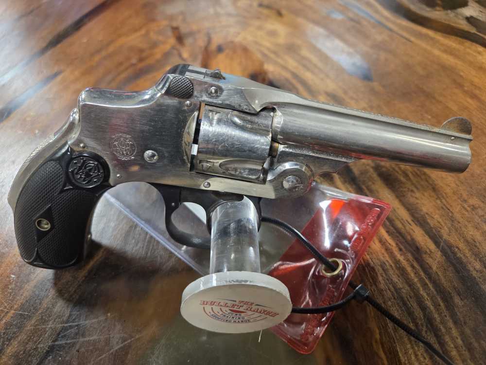 Smith & Wesson 4th Model Lemon Squeeze 32 SW 3" Nickel 1904 Prod. C&R Penny-img-13