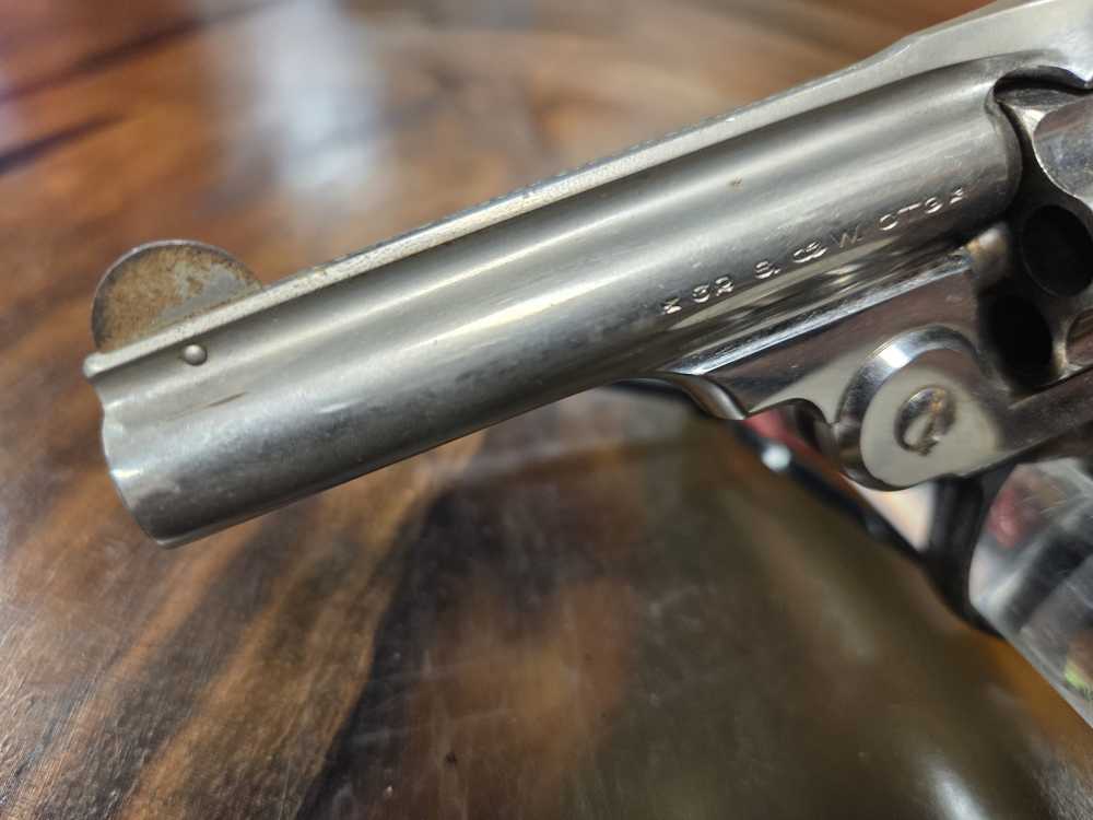 Smith & Wesson 4th Model Lemon Squeeze 32 SW 3" Nickel 1904 Prod. C&R Penny-img-5