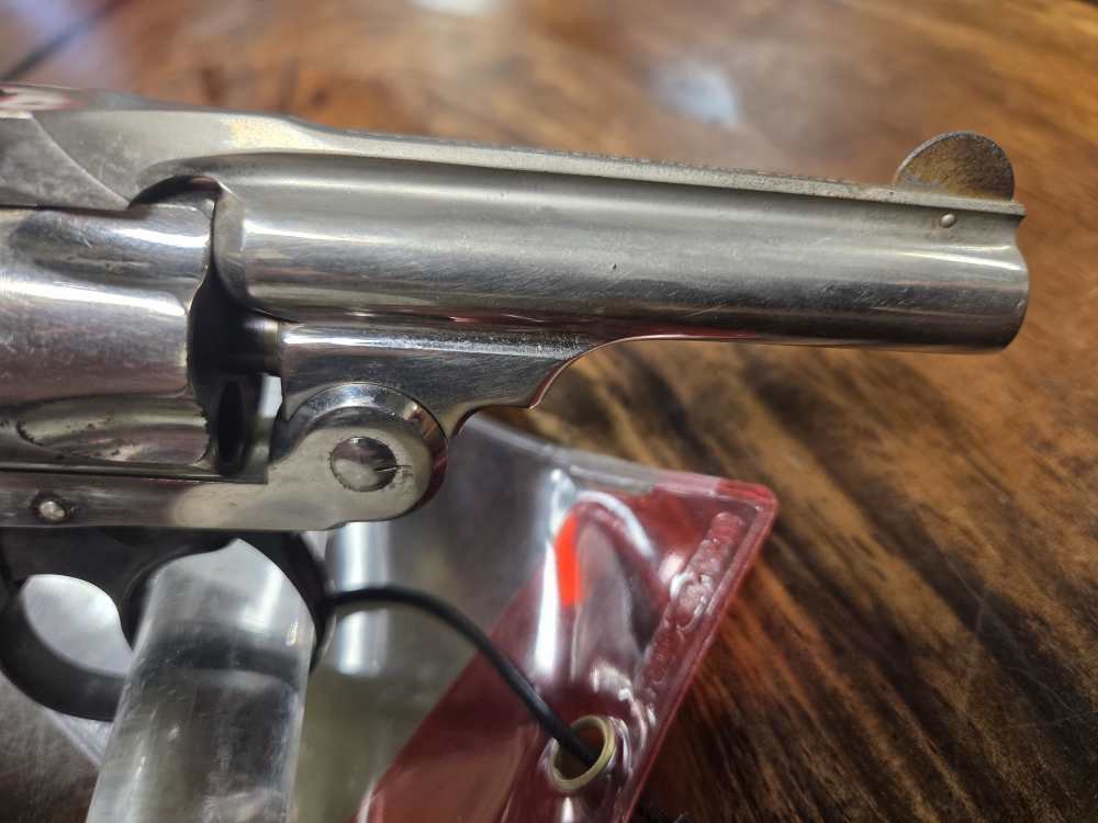 Smith & Wesson 4th Model Lemon Squeeze 32 SW 3" Nickel 1904 Prod. C&R Penny-img-17