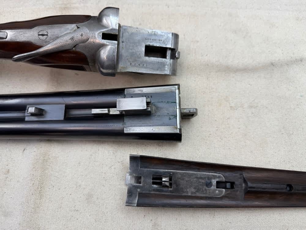 A.H. Fox CE Grade 12 Ga. Double #2 Weight Krupp Steel 32" Barrels Mfg. 1909-img-16