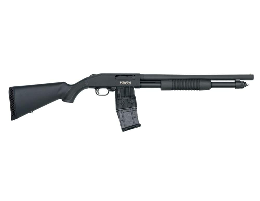 MOSSBERG 590M MAG-FED - 12 GA - 2.75" - 18.5" - 10+1 - BLACK-img-0