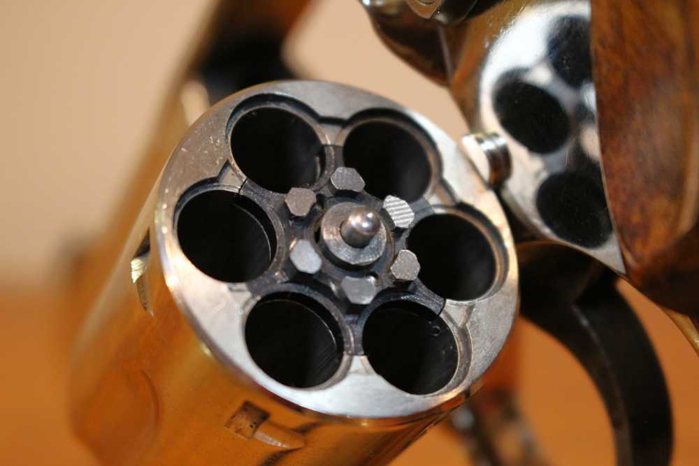 Smith & Wesson 19-3 4” .357 Nickel K-frame 3T’s, P&R 1974 VERY NICE-img-14