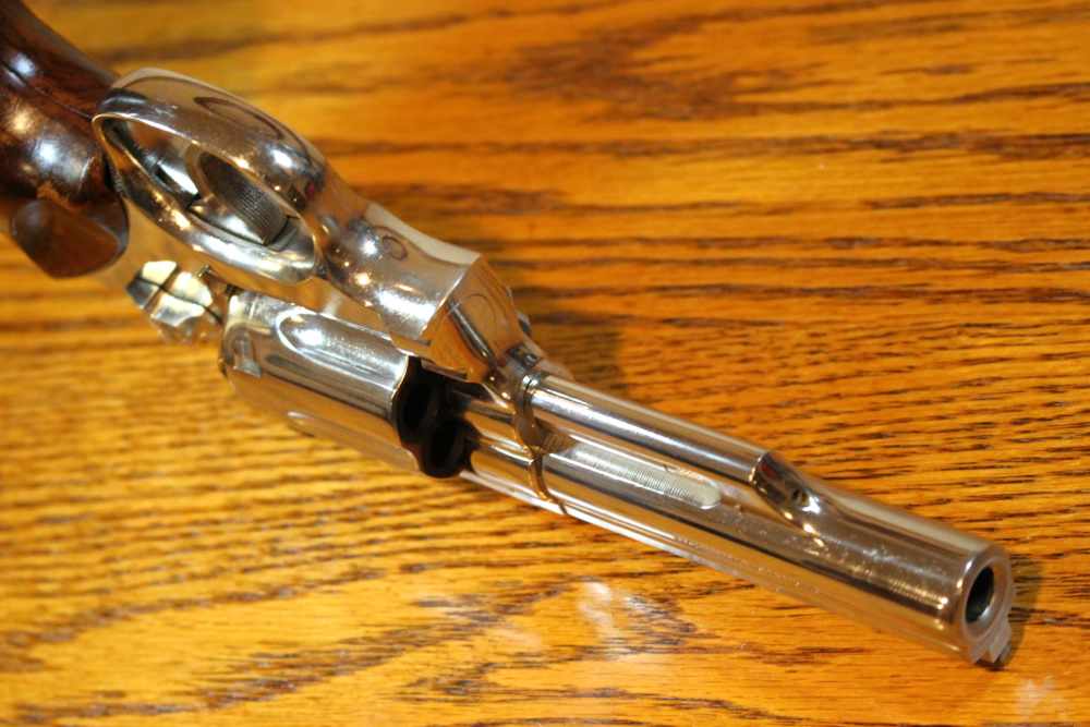 Smith & Wesson 19-3 4” .357 Nickel K-frame 3T’s, P&R 1974 VERY NICE-img-11