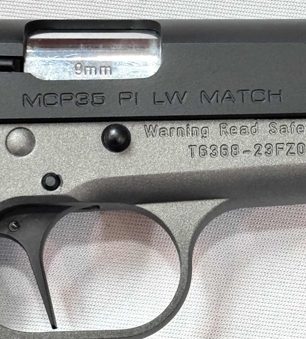 Girsan High Power MCP35 PI LW MATCH Pistol, 9mm, 3.88" Barrel, 5 x 15 Mags-img-3