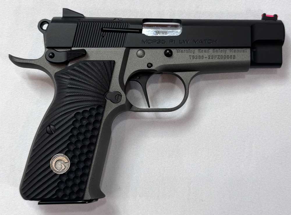 Girsan High Power MCP35 PI LW MATCH Pistol, 9mm, 3.88" Barrel, 5 x 15 Mags-img-0