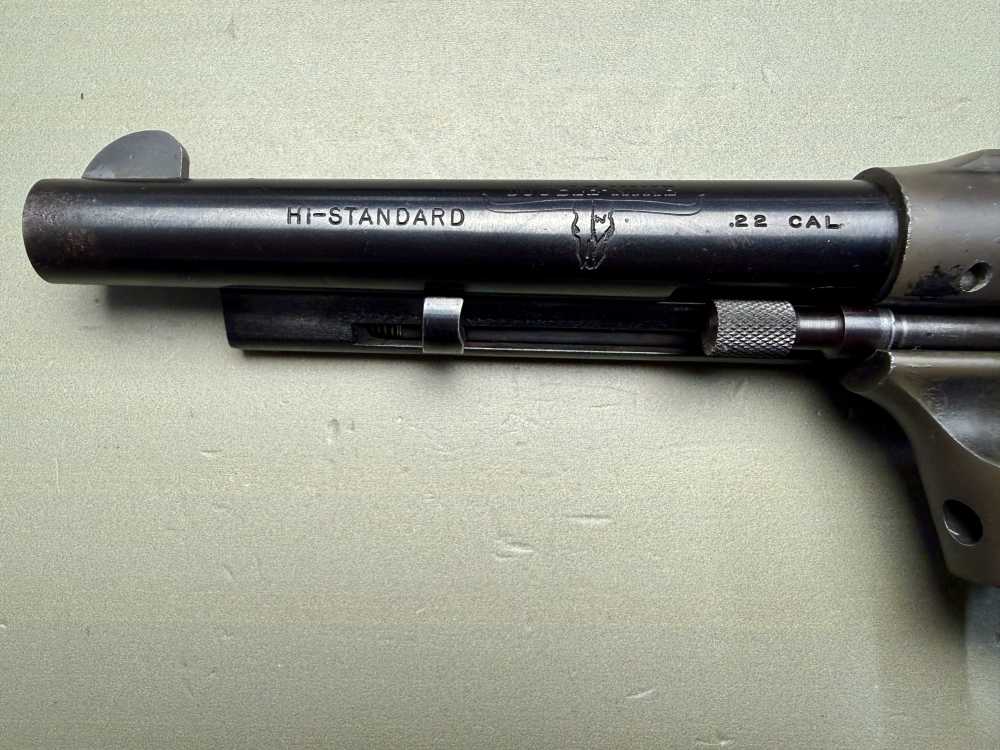 High Standard Double-Nine W-100 .22 Cal 9-Shot Revolver – Early Production-img-7