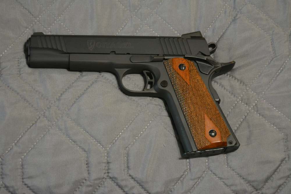 Citadel M1911 A1 Government 9mm Pistol with Wood Grips-img-1