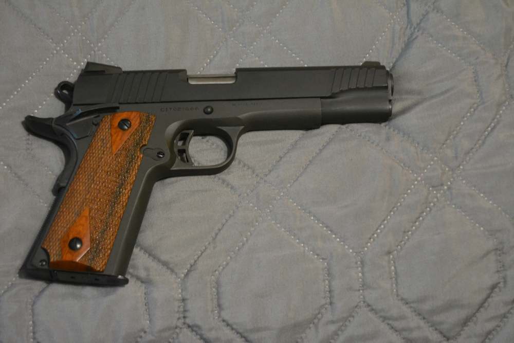 Citadel M1911 A1 Government 9mm Pistol with Wood Grips-img-0