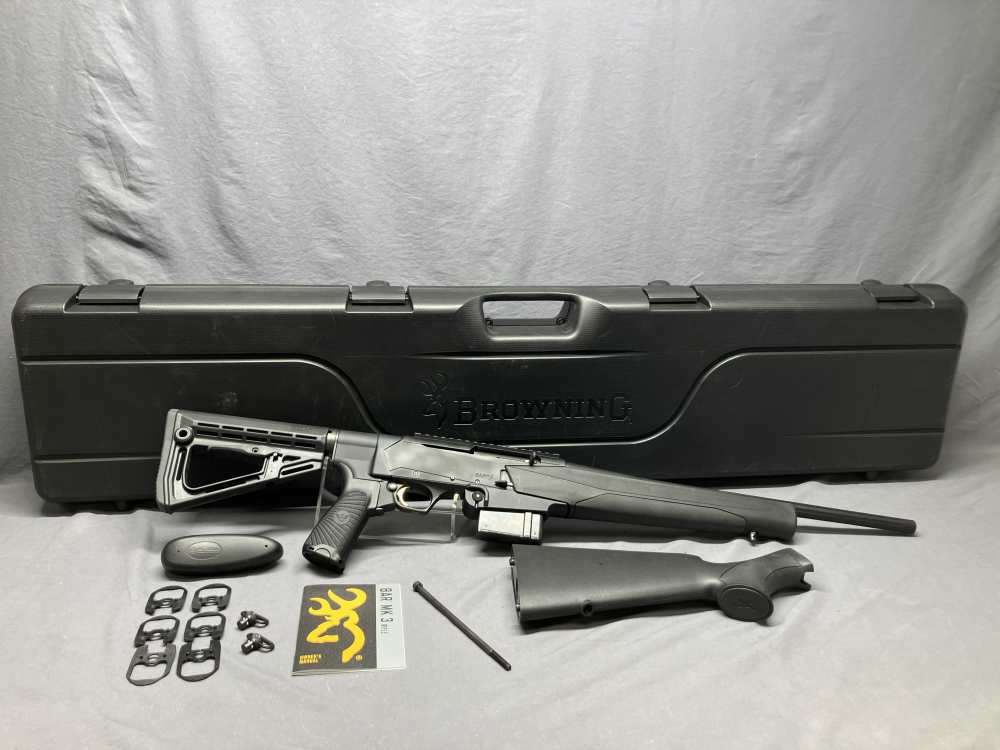 Browning BAR MK3 DBM - .308 - Infitech AR Stock Adaptor & Factory Case -img-0