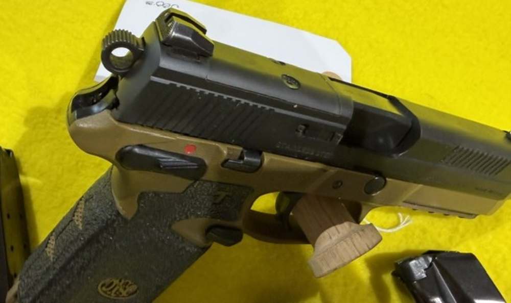 FNX-45, TWO TONE FDE AND BLACK 4.5" BARREL W/ 5 MAGS-img-9