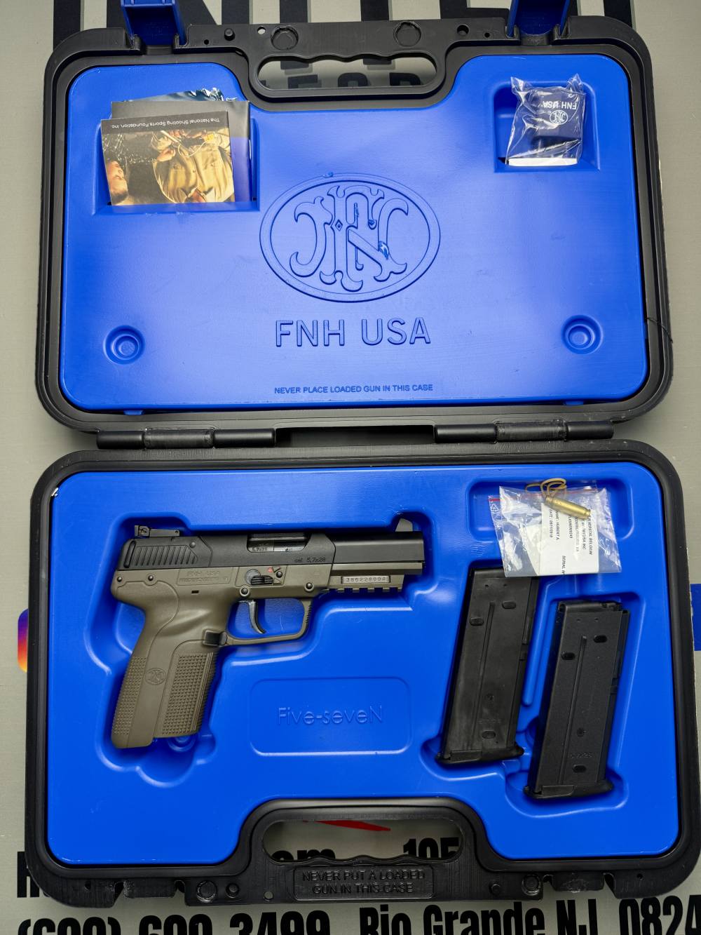 FN Herstal / FNH USA Five-seveN USG-Pattern ODG – 5.7×28mm – Case & 2 Mags-img-3