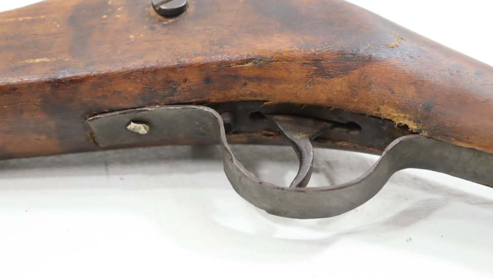 ANTIQUE PERCUSSION PISTOL UNKNOWN MAKER AND CALIBER-img-12