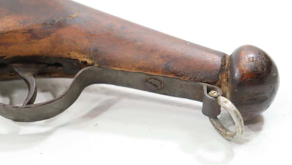 ANTIQUE PERCUSSION PISTOL UNKNOWN MAKER AND CALIBER-img-11
