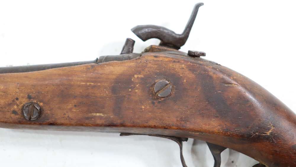 ANTIQUE PERCUSSION PISTOL UNKNOWN MAKER AND CALIBER-img-9