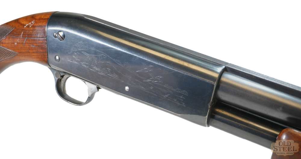 Ithaca 37S Engraved 20 Gauge Pump Action Shotgun MFG 1937-1955 Cutts Comp-img-0
