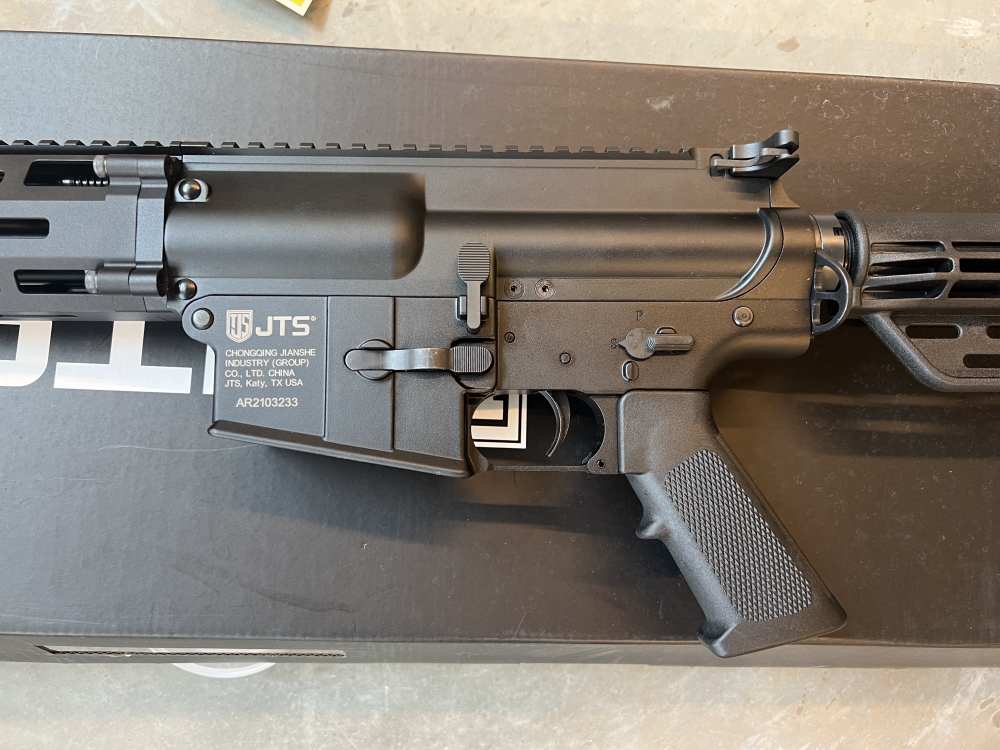 JTS M12AR 12 Gauge Semi-Auto Shotgun w/ 2x 5rd mags, Black-img-1