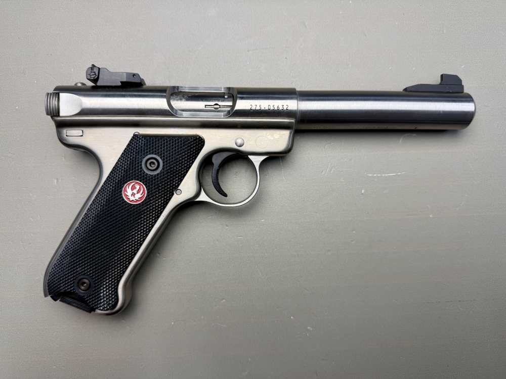 Ruger Mark III Target .22 LR Stainless 5.5” Bull Barrel – Ruger Case-img-0